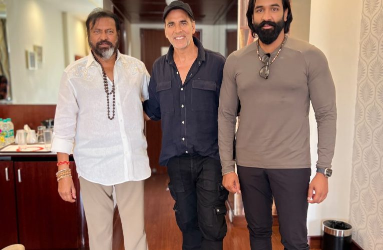 Kannappa the great Epic Indian tail movie joined Bollywood star Akshay Kumar   ಕಣ್ಣಪ್ಪ; ದಿ ಗ್ರೇಟ್‍ ಎಪಿಕ್ ಇಂಡಿಯನ್‍ ಟೇಲ್‍’ ಚಿತ್ರಕ್ಕೆ ಬಾಲಿವುಡ್‌ ಕಿಲಾಡಿ ಎಂಟ್ರಿ; ವಿಷ್ಣು ಮಂಚು ಚಿತ್ರದಲ್ಲಿ ಅಕ್ಷಯ್‌ ಕುಮಾರ್‌